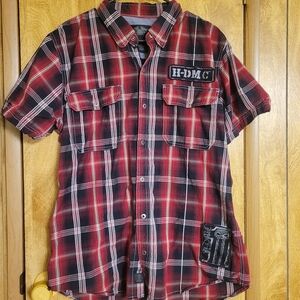 Xl Mens Harley Davidson button-up